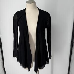 Petit Pois by Vivian G Sheer Mesh Cardigan SZ L Whimsy Goth Fairy Dark Romantic